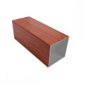 6063 T5 red wood grain tube aluminum profiles